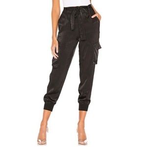 REVOLE Lovers + Friends Satin Look Cargo Pant  Size XS BELT NOT INCLUDED NWOT